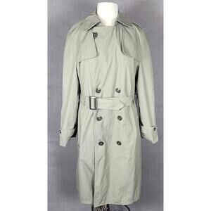 DSCP Men's SZ 38R Valor Collection Coat All-Weather Trench Coat Khaki